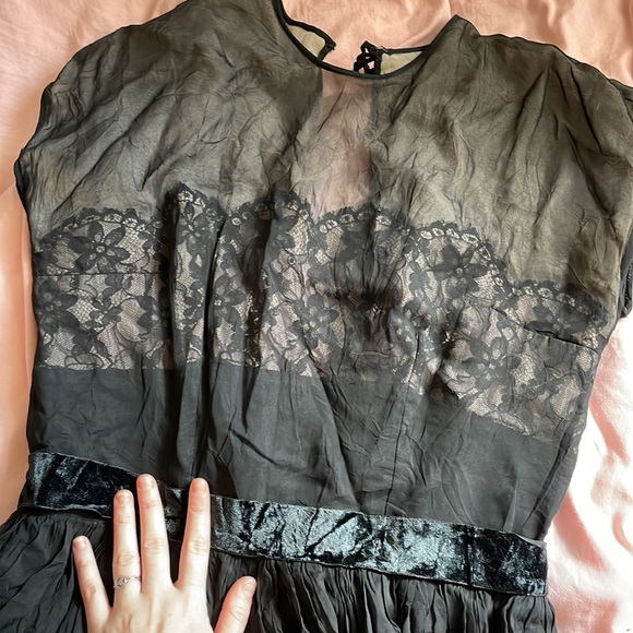 Vintage black 50s prom dress - Picture 2 of 3